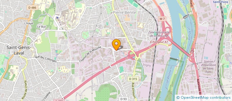 localisation de l'entreprise SCI DES PEUPLIERS  IRIGNY