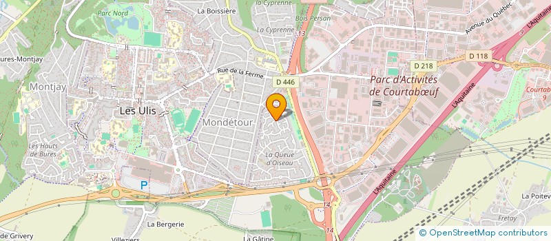 localisation de l'entreprise SCI DES PEUPLIERS à LES ULIS