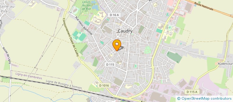 localisation de l'entreprise SCI DES PEUPLIERS  CAUDRY