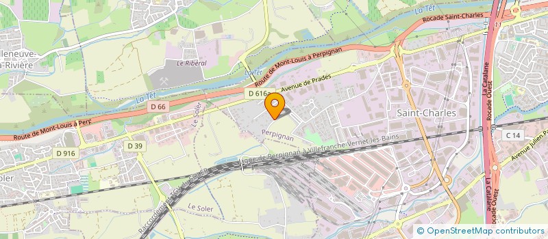 localisation de l'entreprise SCI DES PEUPLIERS  PERPIGNAN