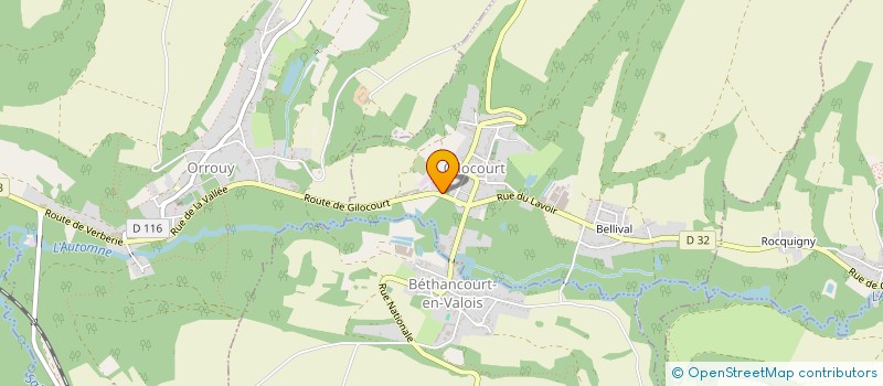 localisation de l'entreprise SCI DES PEUPLIERS  GILOCOURT