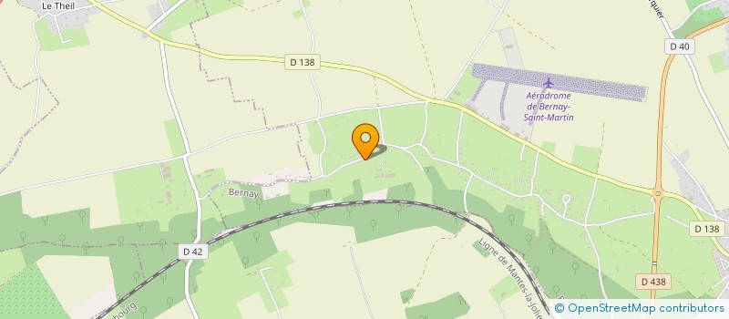 localisation de l'entreprise SCI DES PEUPLIERS  BERNAY