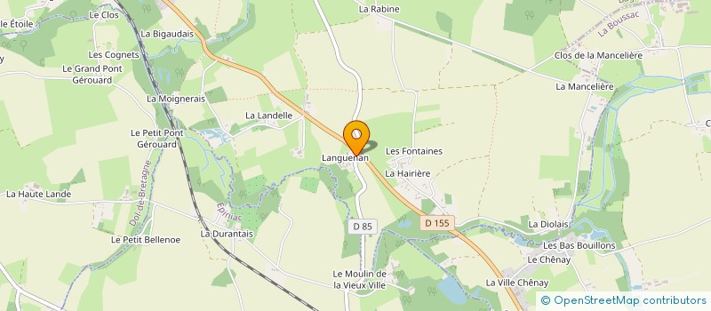 localisation de l'entreprise SCI DES PEUPLIERS  BAGUER-PICAN