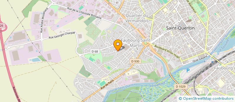 localisation de l'entreprise SCI DES PEUPLIERS à SAINT-QUENTIN