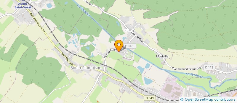 localisation de l'entreprise SCI DES PEUPLIERS  BOUIN-PLUMOISON