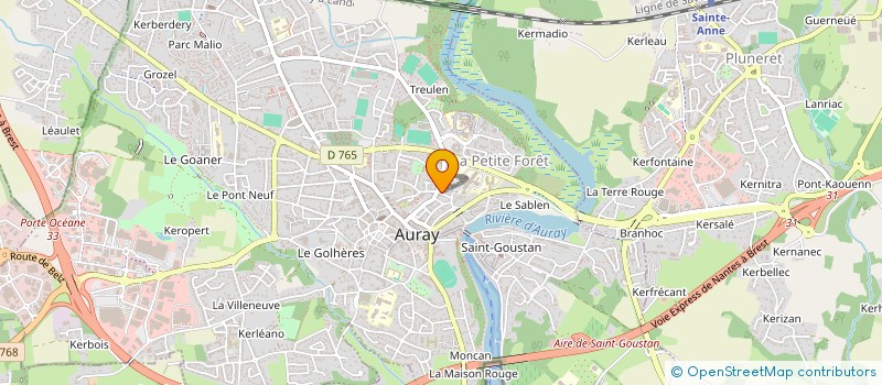 localisation de l'entreprise SCI DES PEUPLIERS à AURAY