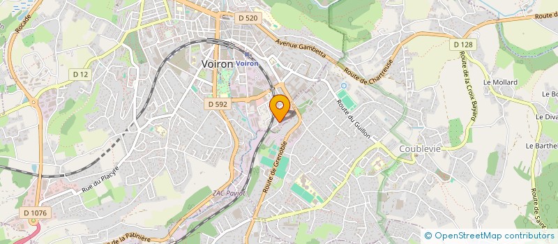 localisation de l'entreprise SCI DES PEUPLIERS - LE FANGEAT à VOIRON