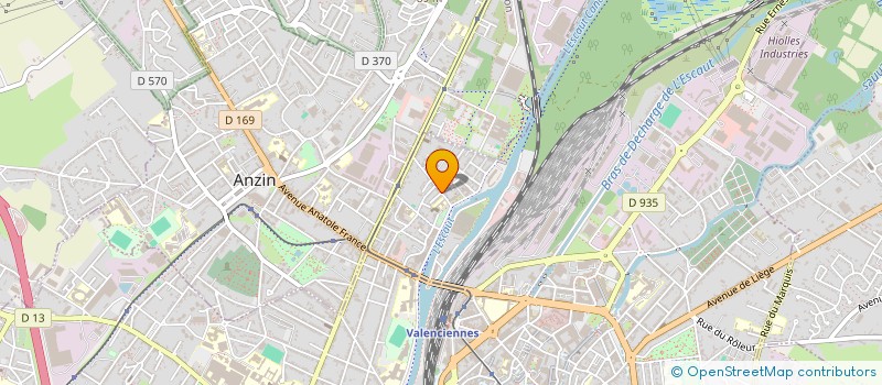 localisation de l'entreprise SCI DES PEVELES  VALENCIENNES