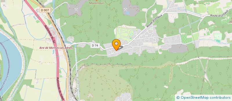 localisation de l'entreprise SCI DES PEYRIERES  MORNAS