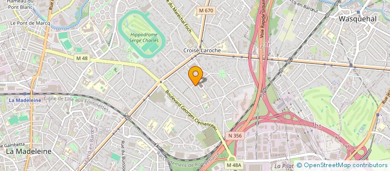 localisation de l'entreprise SCI DES PHARAONS à MARCQ-EN-BARŒUL