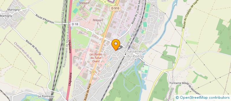 localisation de l'entreprise SCI DES PHILAMBINS  CHASSENEUIL-DU-POITOU