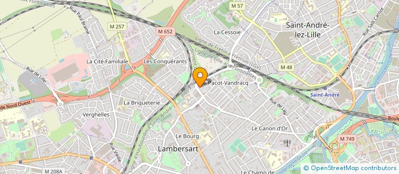 localisation de l'entreprise SCI DES PIATS à LAMBERSART