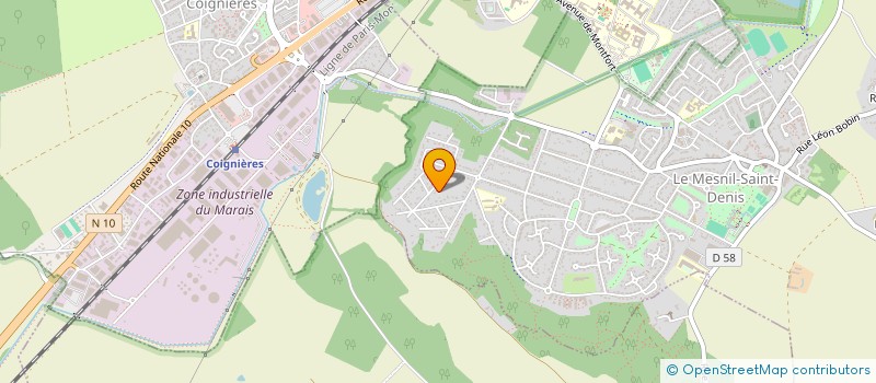 localisation de l'entreprise SCI DES PICS VERTS  LE MESNIL-SAINT-DENIS