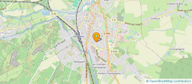 localisation de l'entreprise SCI DES PIERRES  CHAGNY