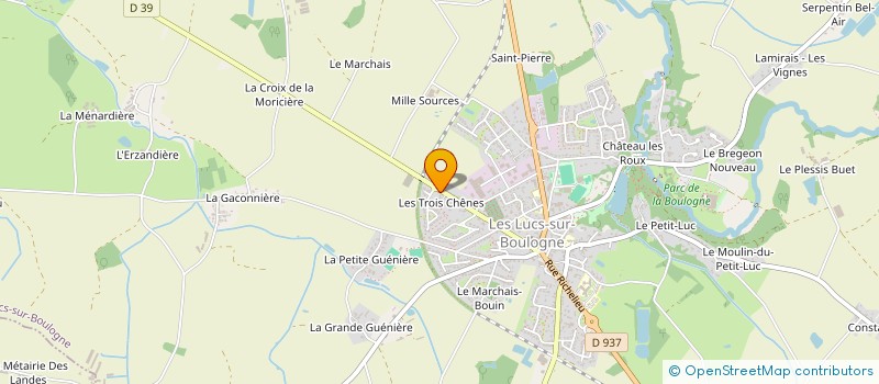 localisation de l'entreprise SCI DES PIERRES NOIRES  LES LUCS-SUR-BOULOGNE