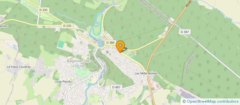 localisation de l'entreprise SCI DES PIERRES PLATES à BAGNOLES-DE-L'ORNE-NORMANDIE