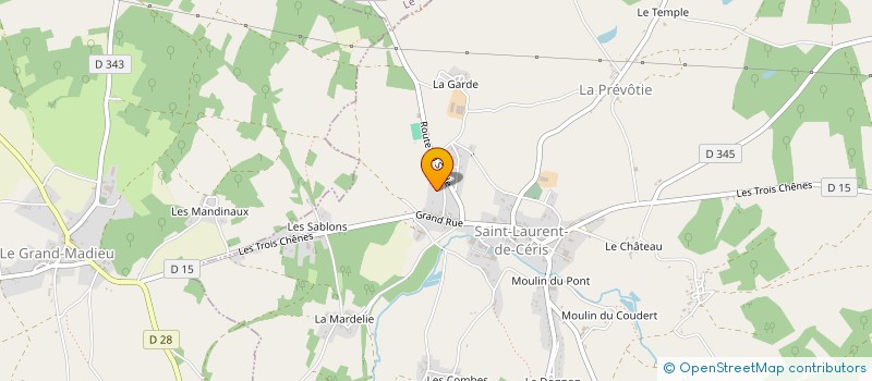 localisation de l'entreprise SCI DES PIGNIERS à SAINT-LAURENT-DE-CERIS