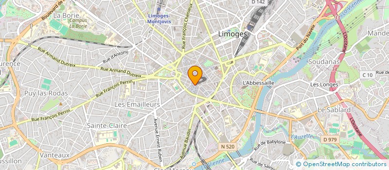 localisation de l'entreprise SCI DES PIMPINETTES à LIMOGES