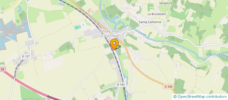 localisation de l'entreprise SCI DES PINS  AUBIGNE-RACAN