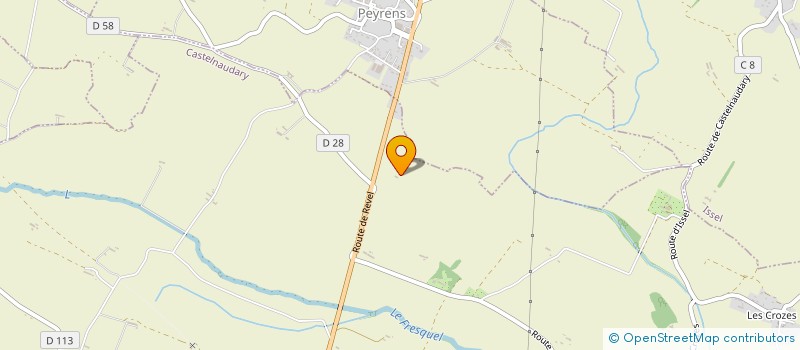 localisation de l'entreprise SCI DES PINS  CASTELNAUDARY