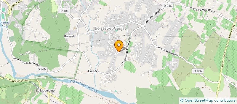 localisation de l'entreprise SCI DES PINS  BOISSET-ET-GAUJAC