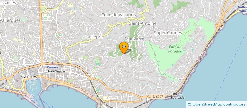 localisation de l'entreprise SCI DES PINS à CANNES