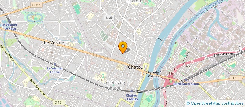 localisation de l'entreprise SCI DES PINS  CHATOU