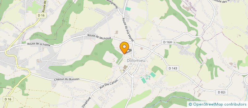 localisation de l'entreprise SCI DES PINS  DOLOMIEU