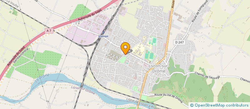 localisation de l'entreprise SCI DES PINS  LIVRON SUR DROME