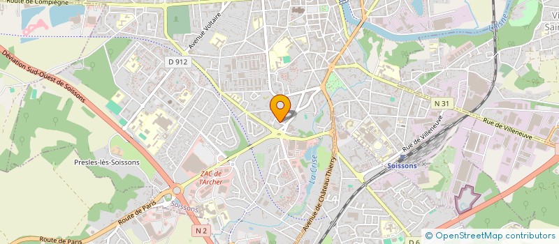 localisation de l'entreprise SCI DES PINS à SOISSONS