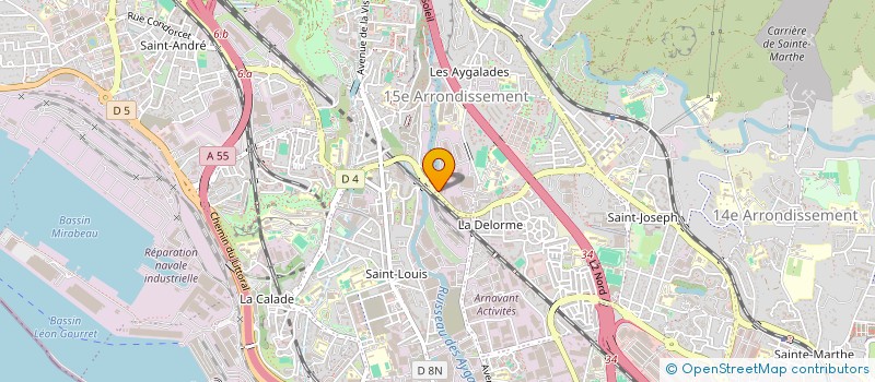 localisation de l'entreprise SCI DES PINS à MARSEILLE