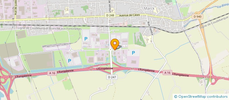 localisation de l'entreprise SCI DES PINS  MARCK