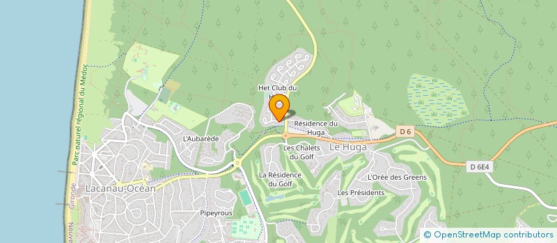 localisation de l'entreprise SCI DES PINS  LACANAU