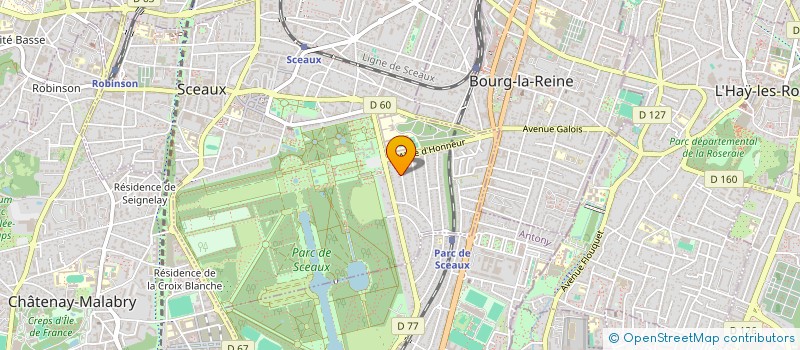 localisation de l'entreprise SCI DES PINS ET DU CEDRE à SCEAUX