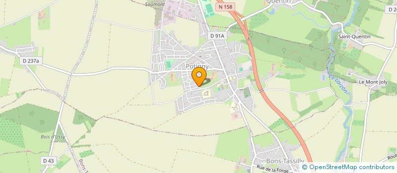 localisation de l'entreprise SCI DES PINSONS  POTIGNY