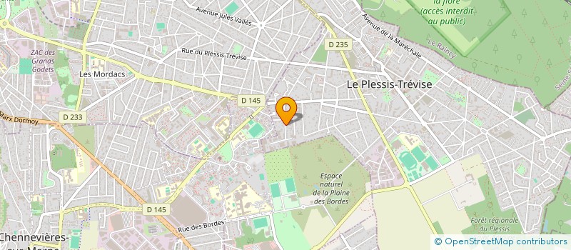 localisation de l'entreprise SCI DES PIVOINES  LE PLESSIS-TREVISE