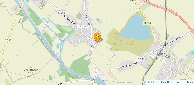 localisation de l'entreprise SCI DES PIVOINES  GULZIN