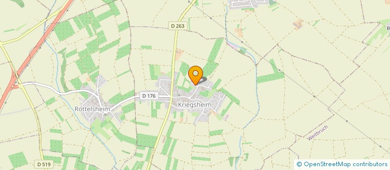 localisation de l'entreprise SCI DES PIVOINES  KRIEGSHEIM