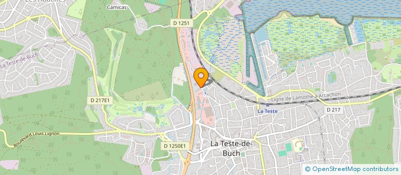 localisation de l'entreprise SCI DES PLACES  LA TESTE-DE-BUCH