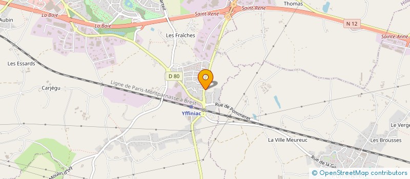 localisation de l'entreprise SCI DES PLAGES  YFFINIAC