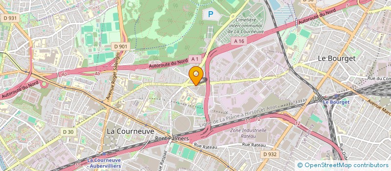 localisation de l'entreprise SCI DES PLAINES à LA COURNEUVE