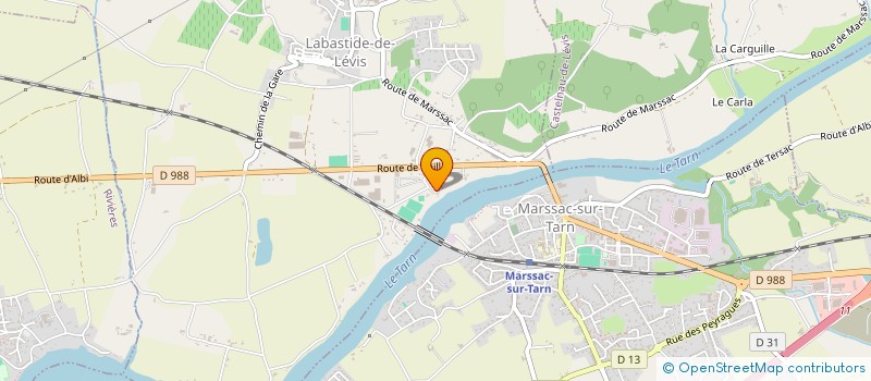 localisation de l'entreprise SCI DES PLAINES DE LABASTIDE  LABASTIDE-DE-LEVIS