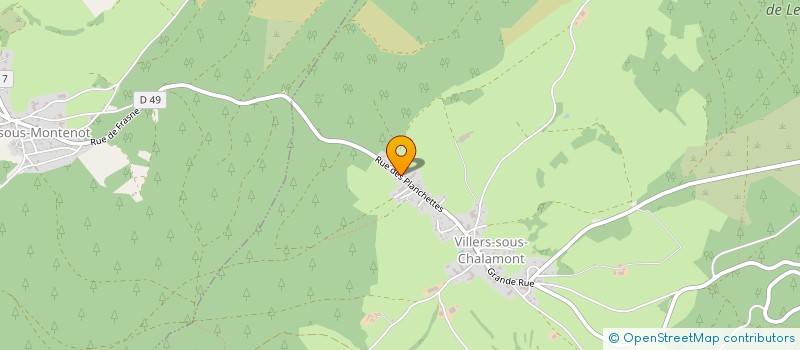localisation de l'entreprise SCI DES PLANCHETTES  VILLERS-SOUS-CHALAMONT