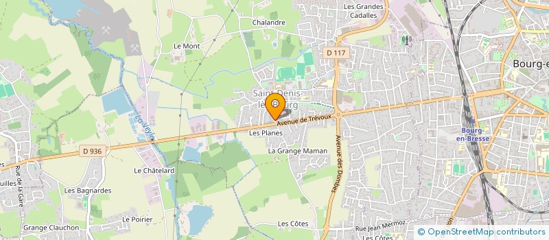 localisation de l'entreprise SCI DES PLANES  SAINT-DENIS-LES-BOURG