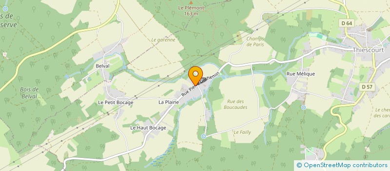 localisation de l'entreprise SCI DES PLANQUES  THIESCOURT