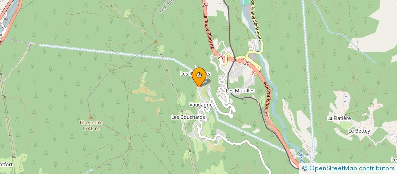 localisation de l'entreprise SCI  DES PLANS DE VAUDAGNE  LES HOUCHES