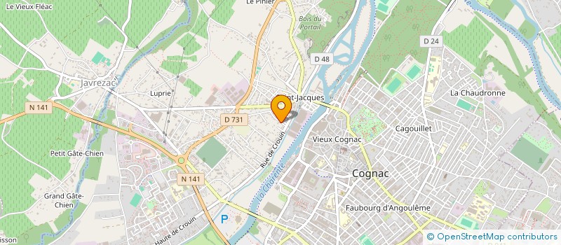 localisation de l'entreprise SCI DES PLANTES à COGNAC