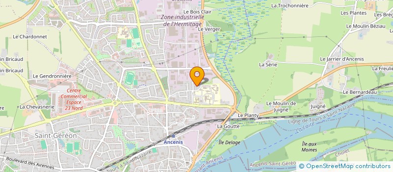 localisation de l'entreprise SCI DES PLANTIS  ANCENIS-SAINT-GEREON