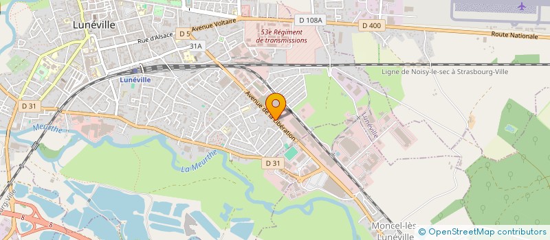 localisation de l'entreprise SCI DES PLANTS BRUNS  LUNEVILLE