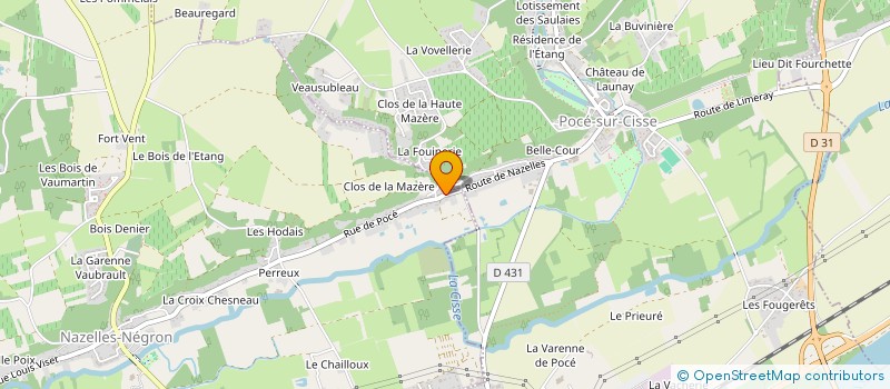 localisation de l'entreprise SCI DES PLANTS DE VIGNES  POCE-SUR-CISSE